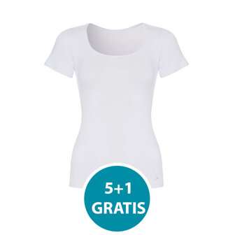 Ten Cate Dames T-Shirt - Wit Voordeelpakket