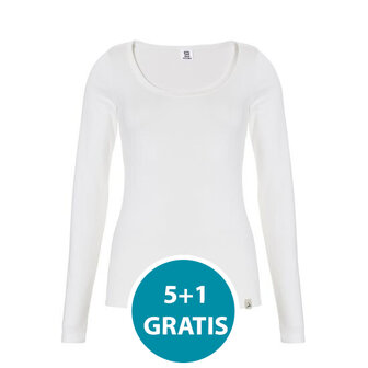 Ten Cate Dames Thermo shirt - Wit Voordeelpakket