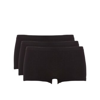 Ten Cate Dames Basic Short 3-Pack - Zwart Voordeelpakket