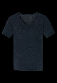 Schiesser Heren Shirt Korte Mouwen V-hals nachtblauw- Personal Fit  Voordeelpakket