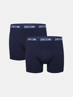 Zaccini 2-pack boxershorts navy Voordeelpakket