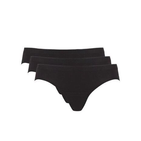 Ten Cate Dames Bikini slip 3-Pack - Zwart  Voordeelpakket