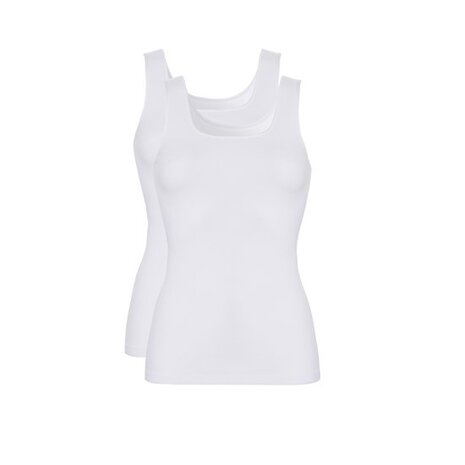 Ten Cate Dames Hemd 2-Pack - Wit Voordeelpakket