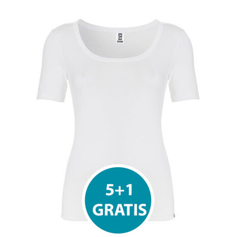 Ten Cate Dames Thermo T-shirt - Wit Voordeelpakket